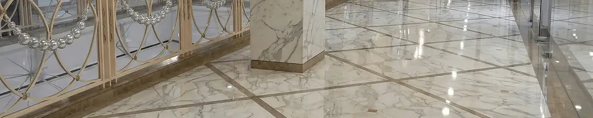 Beautiful marble floor professionally installed in Charlotte, NC